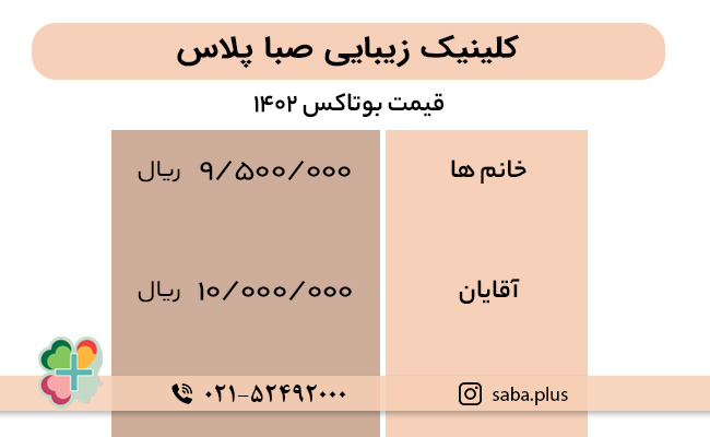 قیمت-بوتاکس- کلینیک صبا پلاس